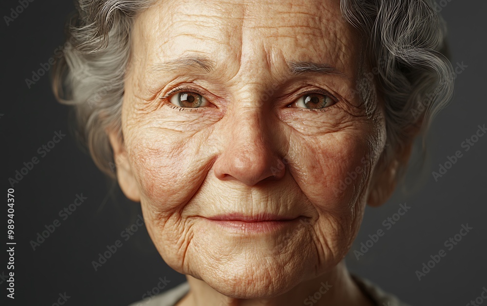 Serene 3D Model of an Elderly Woman with Detailed Wrinkles and Lifelike Textures Serene 3D Model of an Elderly Woman with Detailed Wrinkles and Lifelike Textures