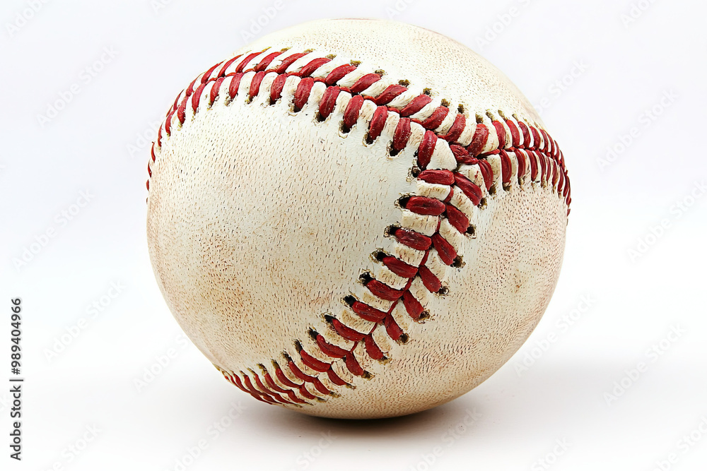 Baseball On White Background Baseball On White Background