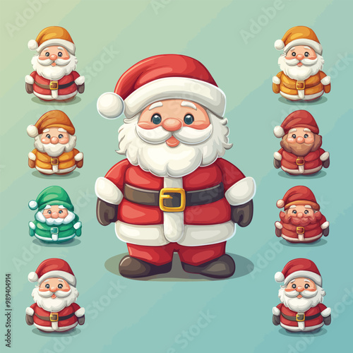 Santa Claus Icon Set