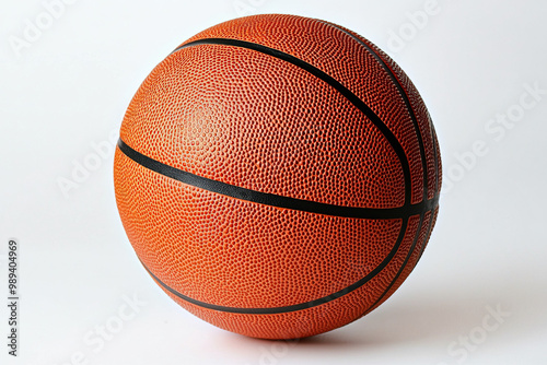 Basketball Ball On A White ...