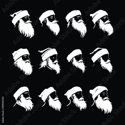 Santa Claus Icon Set