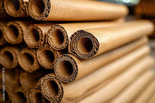 Corrugated Cardboard Backgr...