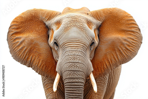 Elephant White Background