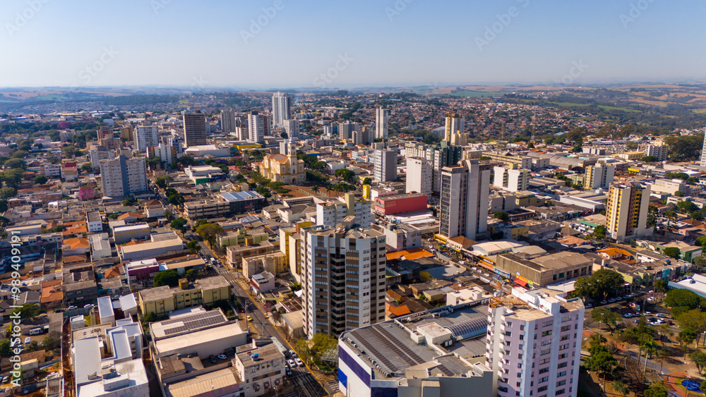 Vista Aérea da Cidade de Apucarana, Parana, Brasil Vista Aérea da Cidade de Apucarana, Parana, Brasil
