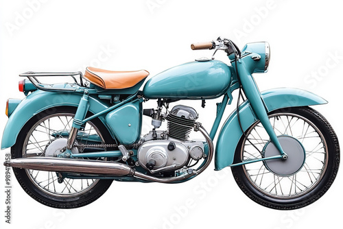 Motorcycle White Background