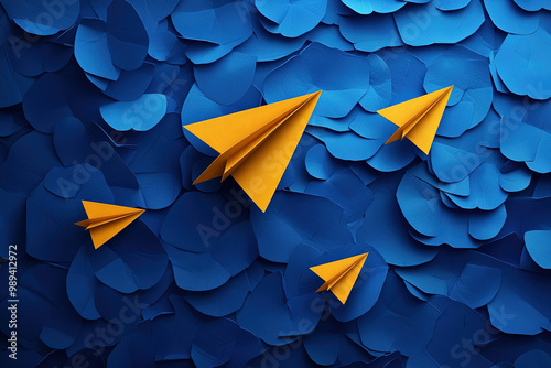 Paper Airplane Background