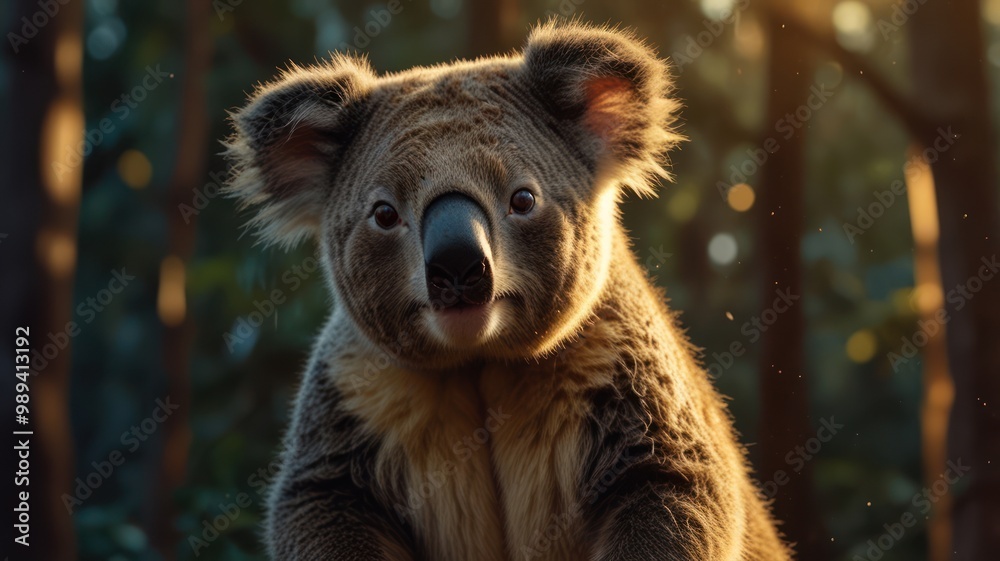 Fototapeta premium Koala Portrait in the Australian Bush