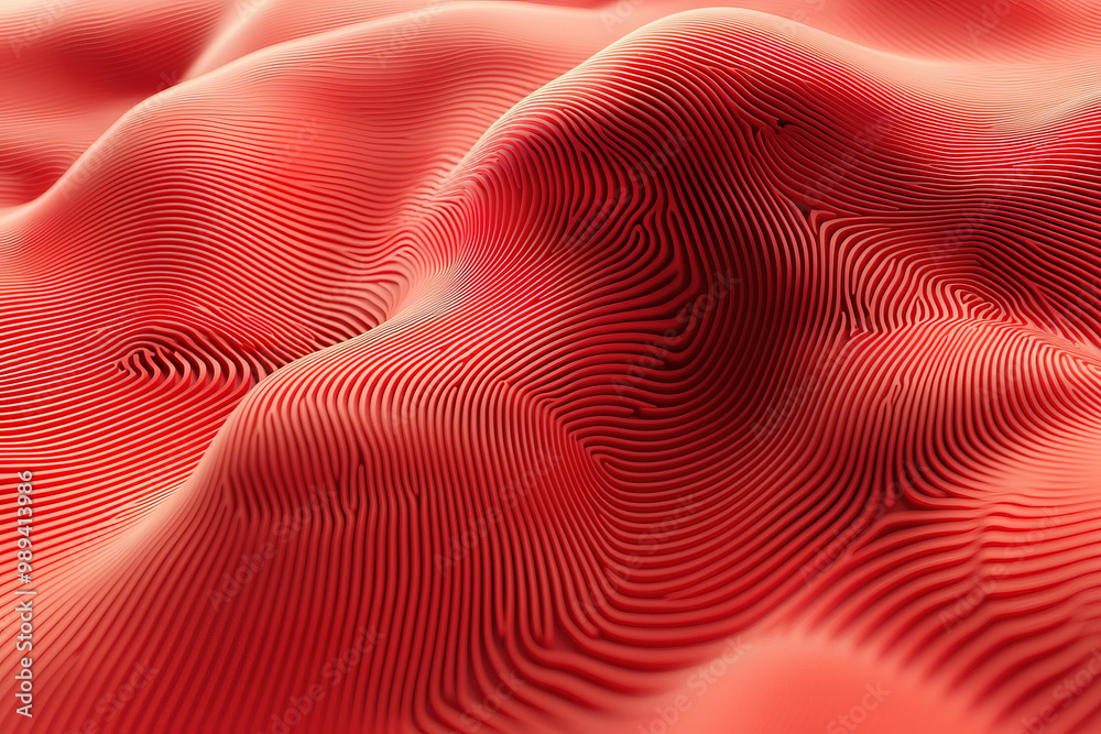 Red Wavy Lines Background Red Wavy Lines Background