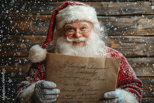 Santa reading a Letter Back...