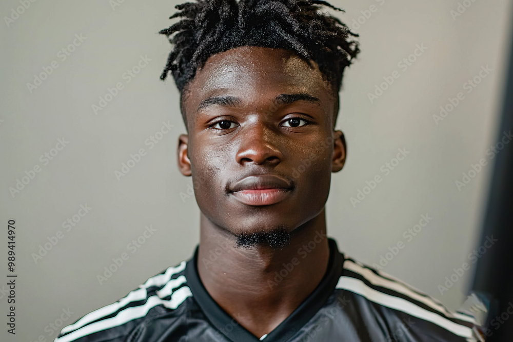 Soccer Player On White Background