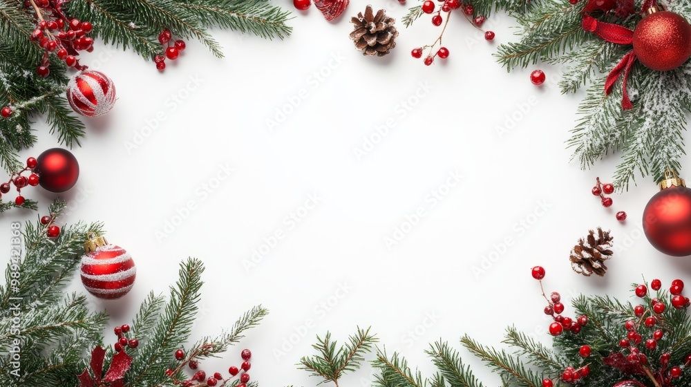 Design card frame for Christmas. White space in the center for text. Postcard Design card frame for Christmas. White space in the center for text. Postcard