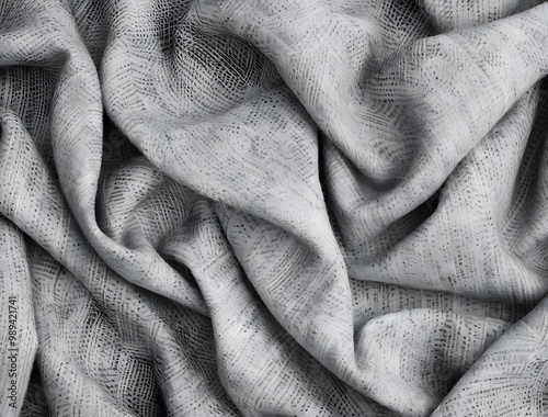 Grey Wool Fabric Texture with Ambient Occlusion