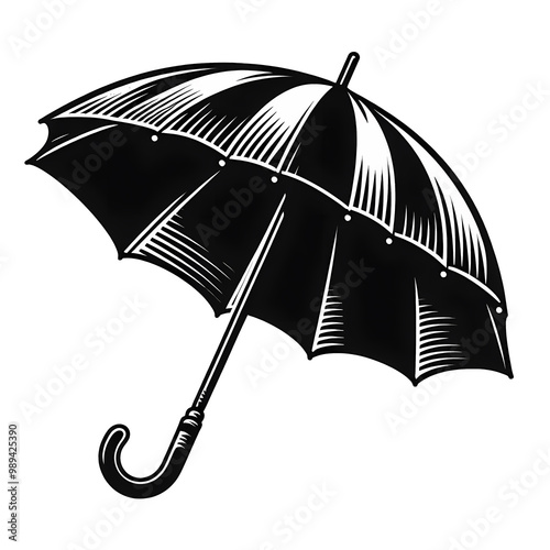 An umbrella vector with transparent background