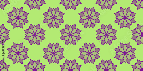 cute snowflake flower doodle repetitive pattern, perfect for your projects