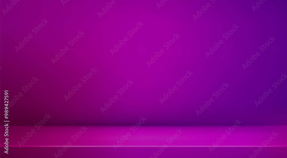 Purple studio background. Empty maroon abstract room presentation. 3d ruby gradient corner podium. Vector realistic illustration Purple studio background. Empty maroon abstract room presentation. 3d ruby gradient corner podium. Vector realistic illustration