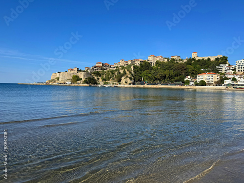 Montenegro Ulcinj town on Adriatic sea photo