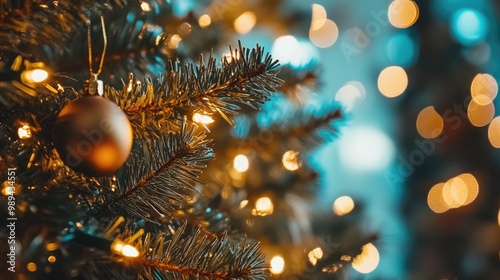 A cozy Christmas moment with twinkling lights and pine branches inviting joyful celebration and heartfelt messages