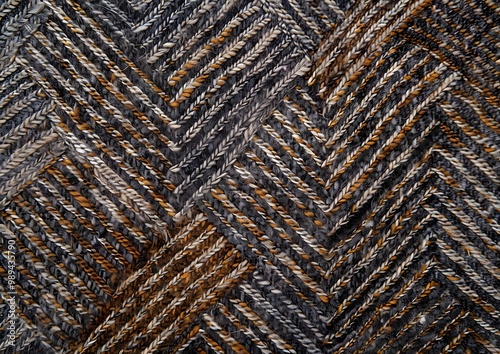 Grey and Brown Herringbone Carpet Texture