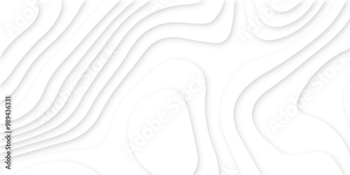 Abstract modern 3d Paper cut white background .white waves background ,paper art style, flyers posters prints .geometric background overlap layer.	
