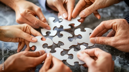 a team collaborating closely on a project, illustrating professional affinity and strong working relationships