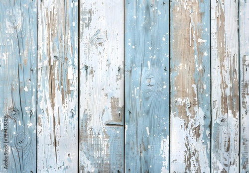 Light Blue & White Weathered Wooden Background