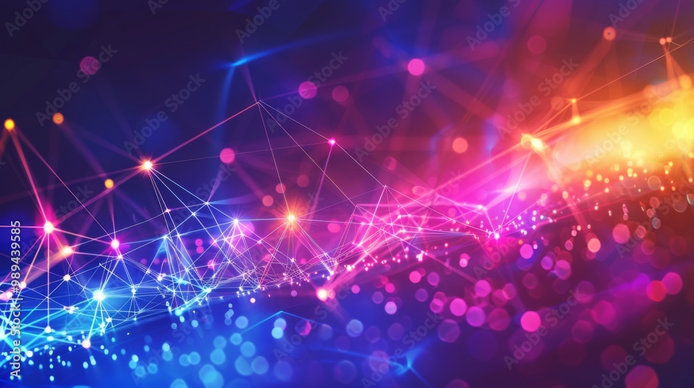 Abstract connection background illustration generated by ai Abstract connection background illustration generated by ai