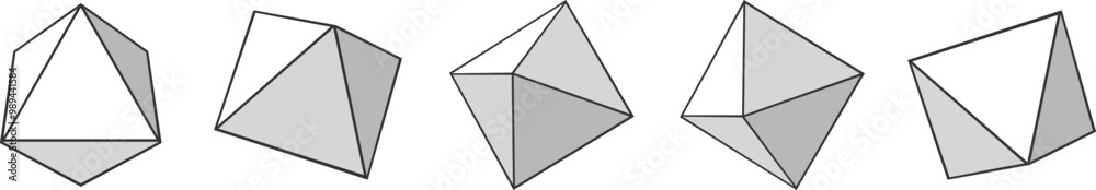 Design of geometric figures set Design of geometric figures set