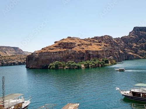 boats in the harbor photo