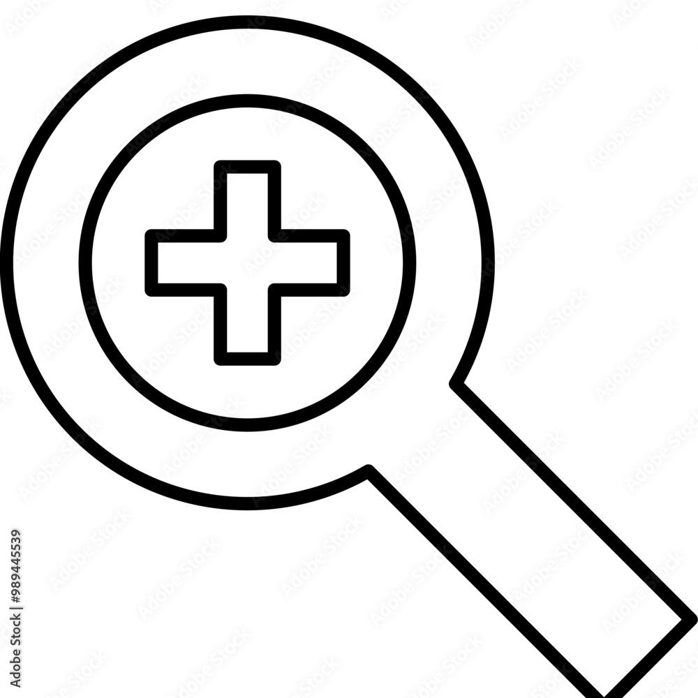 Fototapeta premium Single isolated icon with outline style icon on white background