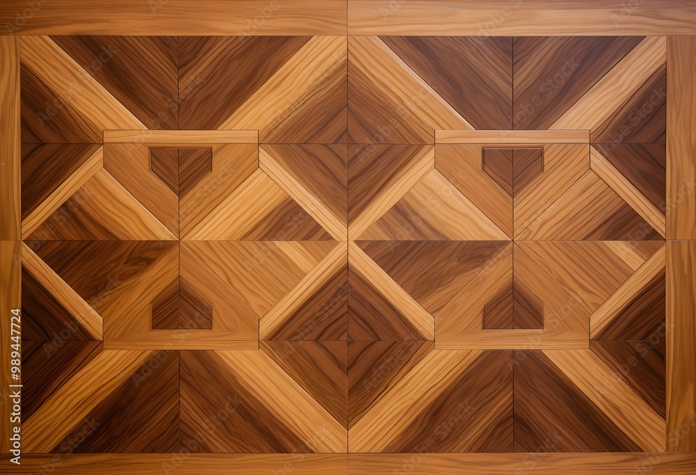 Elegant Walnut Inlay Parquet Flooring Design Elegant Walnut Inlay Parquet Flooring Design