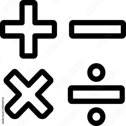 Wallpaper Mural Single isolated icon with outline style icon on white background Torontodigital.ca