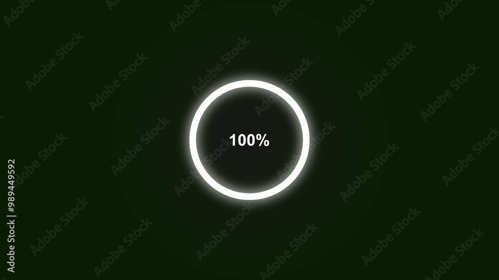 glowing Circle loading bar animation on black background. glowing Circle loading bar animation on black background.