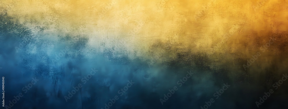 Obraz premium Grunge Blue Yellow Gradient Background Texture