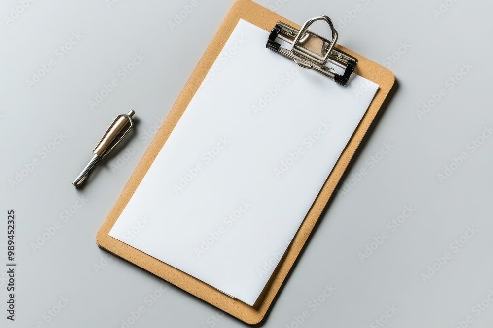 A simple clipboard with a single piece of paper, representing a minimal approach to field research A simple clipboard with a single piece of paper, representing a minimal approach to field research