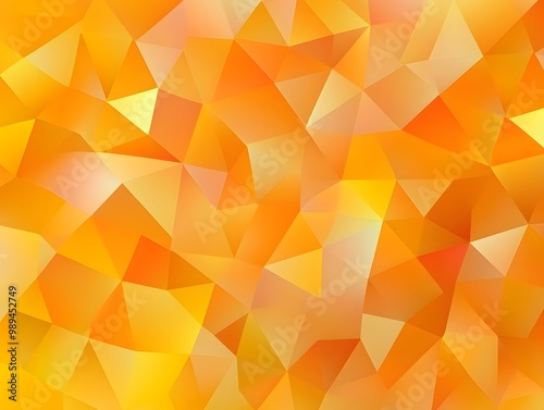 Abstract Orange Gradient Triangle Pattern Background