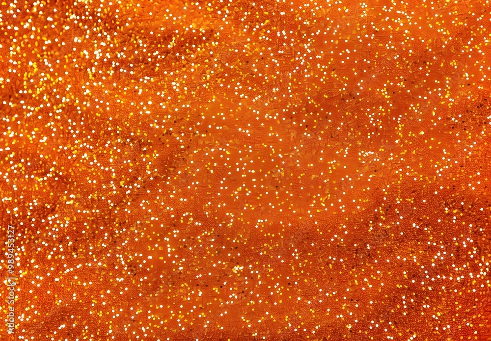 Orange Glitter Texture Background, Sparkly Pattern Orange Glitter Texture Background, Sparkly Pattern