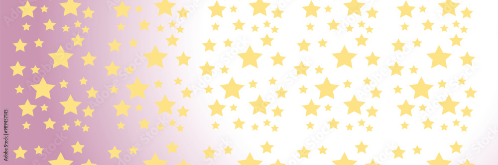 Abstract background with yellow stars on pink and white gradient. Abstract background with yellow stars on pink and white gradient.