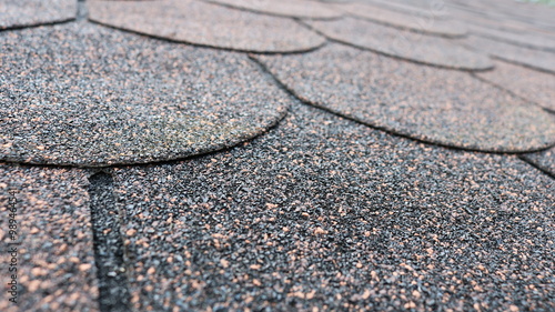 Cuadro en lienzo soft tiles with round edges and dotted grain texture and rough surface of gray-r