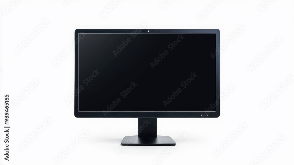 Isolated computer monitor on a white backdrop Isolated computer monitor on a white backdrop