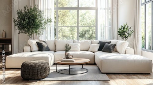 Wallpaper Mural Modern Living Room Interior Design Torontodigital.ca