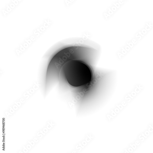Sci-Fi Abstract Fluid Shapes in Motion Isolated Clipart