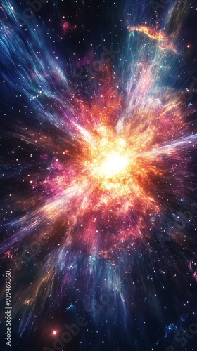 Mesmerizing Supernova Explosion Wallpaper - Perfect Vertical Background for Your Phone