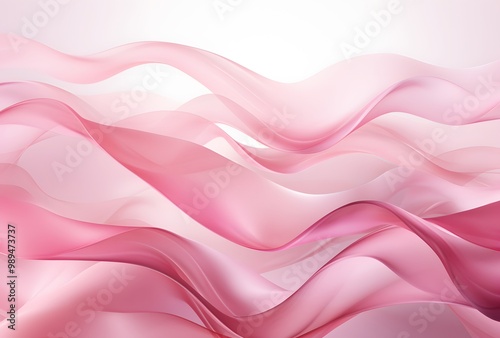 Abstract Pink Waves Background for Cancer Awareness