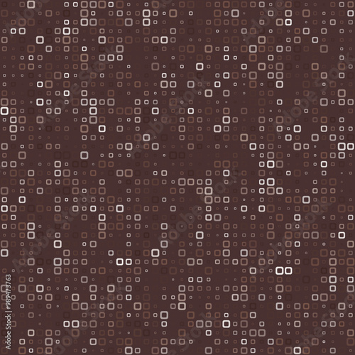 Abstract pattern featuring rounded square frames in multiple colors, including dark red, light pink, and muted brown. An admirable vector illustration.