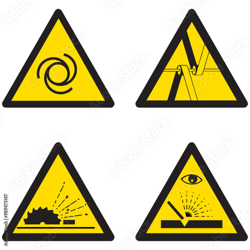SA017,SA018,SA019,SA020,arranque automático,transmisiones,proyección de partículas, radiación ultravioleta, atención, ilustración, icono, radiactivo, radiación, industria, triangular, señal, important