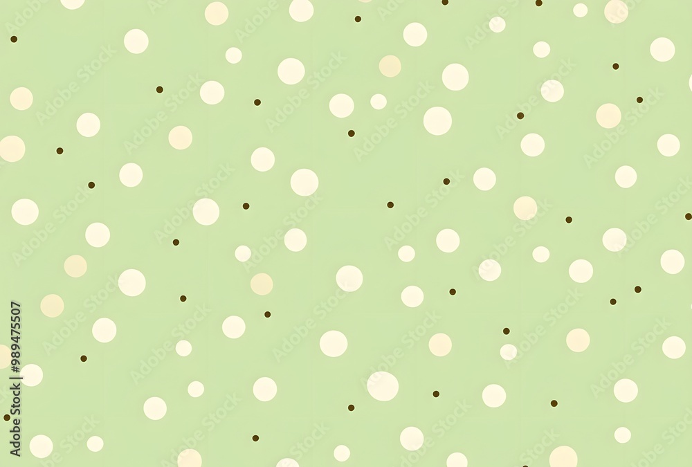 Retro Polka Dot Pattern on Light Green Background Retro Polka Dot Pattern on Light Green Background