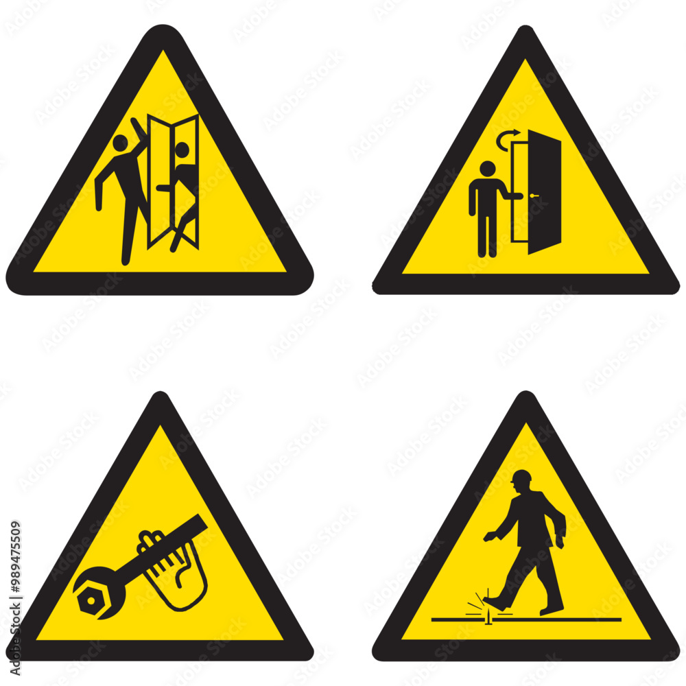 SA041,SA042,SA043,SA044,paso peligroso de personas, área de paso peligroso, mantenimiento en curso, objetos punzantes peligrosos, triángulo, industria, amarillo, letrero, icono, advertencia, seguridad SA041,SA042,SA043,SA044,paso peligroso de personas, área de paso peligroso, mantenimiento en curso, objetos punzantes peligrosos, triángulo, industria, amarillo, letrero, icono, advertencia, seguridad