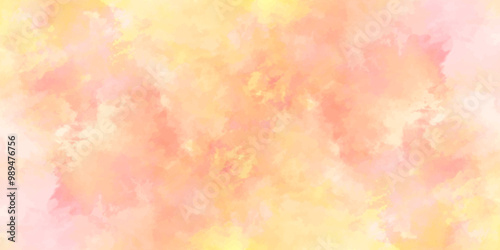 abstract colorful background with bokeh .Delicate sepia background with paint stains watercolor texture .subtle watercolor pink yellow blue gradient illustration.	