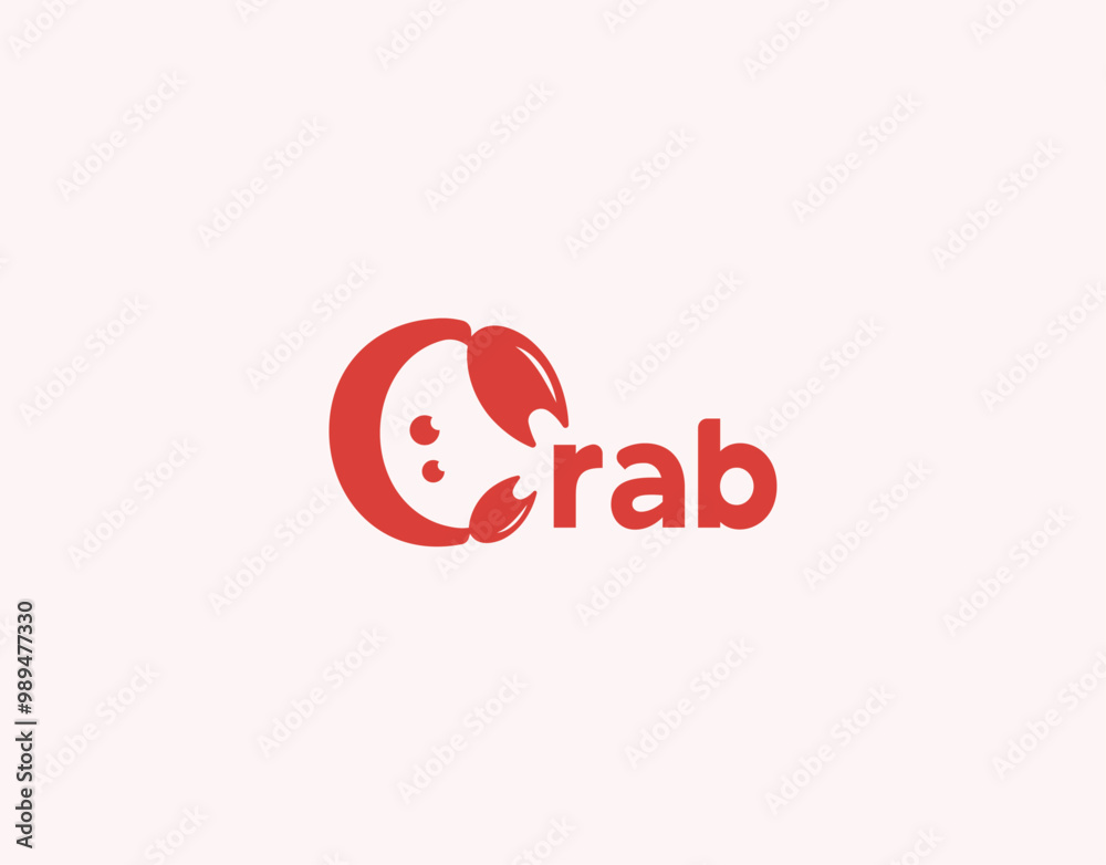 Obraz premium Crab Logo