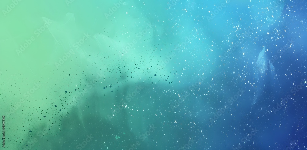 Obraz premium Abstract Blue Green Gradient Background With Grainy Texture